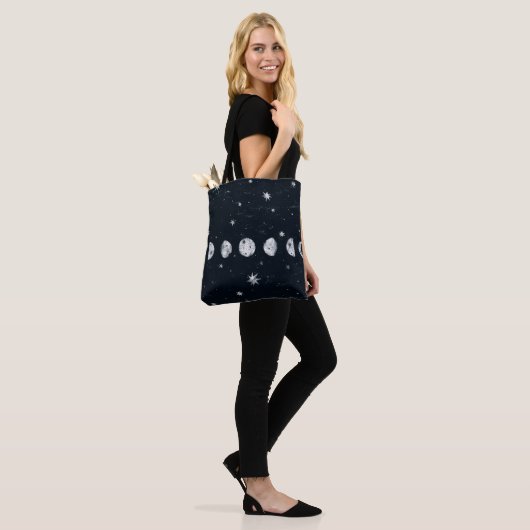 Fasen van de maan tote bag (Op model)