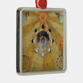 Fasen van de maan, uit 'The Celestial Atlas' Metalen Ornament (Rechts)