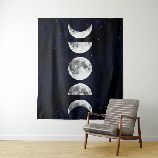 Fasen van de maan wandkleed (In situ)