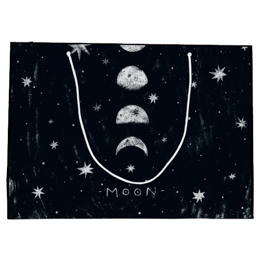 Fasen van de maancadeau groot cadeauzakje (Achterkant)