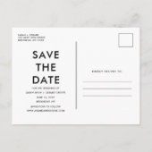 Fasen van de Moon Marble Wedding Save Dates Aankondigingskaart (Achterkant)