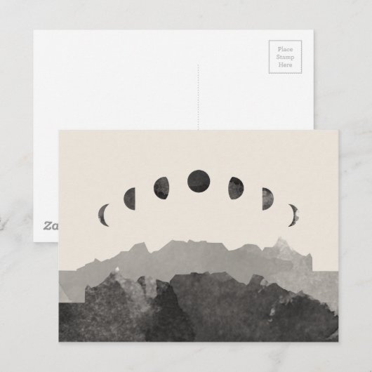 Fasen van de Waterverf van de motorruimte Briefkaart (Voorkant / Achterkant)