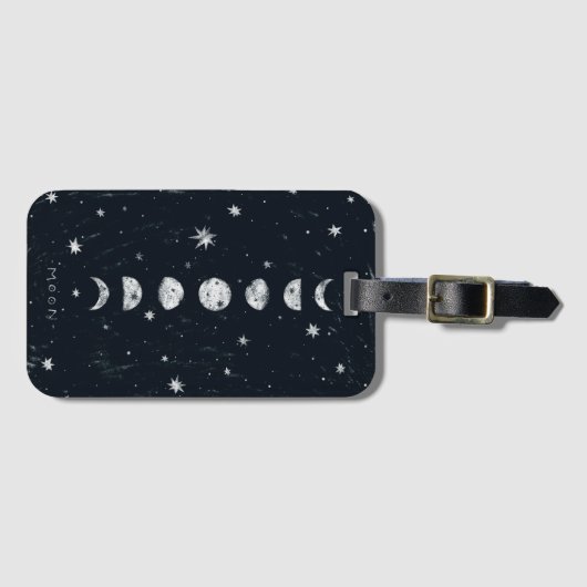 Fasen van het Bagagelabel van de maan (Voorkant (horizontaal))