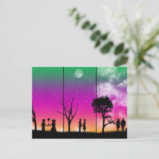 Fasen van het Briefkaart van de Liefde (Staand voorkant)