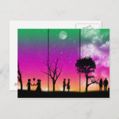 Fasen van het Briefkaart van de Liefde (Voorkant / Achterkant)