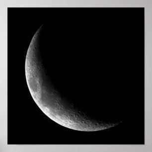 FASEN VAN HET MOON, CRESCENT MOON. FOTO 5 VAN 5. POSTER