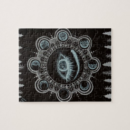 Fasen van het Moon Eye Legpuzzel (Horizontaal)