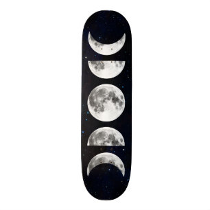 Fasen van het moonstelsel persoonlijk skateboard