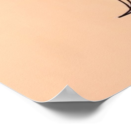 Fasen – Vrouwelijke Moon Cycle Line Art Poster (Hoek)