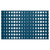Fases van de maan op Deep Midnight Blue Stof (Fat Quarter)