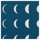 Fases van de maan op Deep Midnight Blue Stof (Close Up)