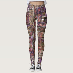 Fashiberale Afrikaanse abstracte stammen Leggings