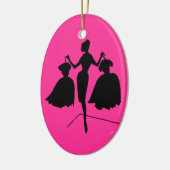  Fashiion Silhouette Keramisch Ornament (Links)