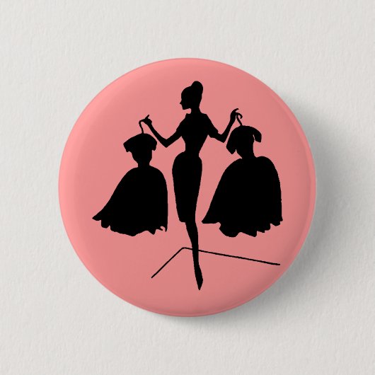 Fashiion Silhouette Ronde Button 5,7 Cm (Voorkant)