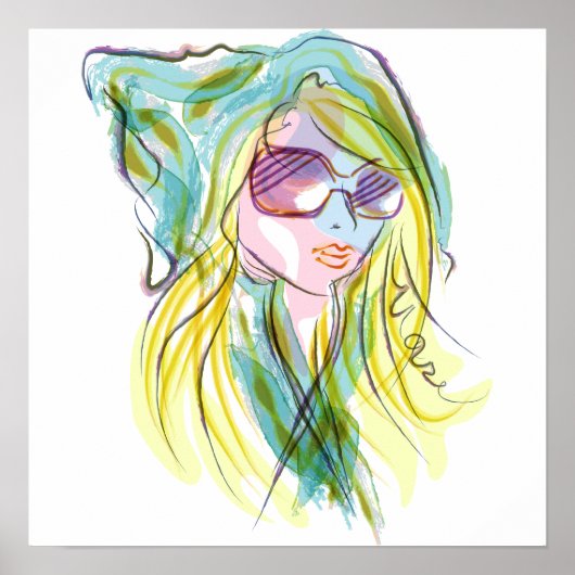 Fashiom-meisje Poster (Voorkant)