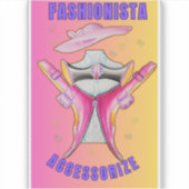 Fashion accessories women's sticker  (Voorkant)