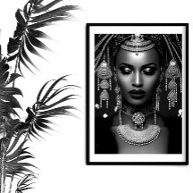 Fashion African black white jewelery Headpiece