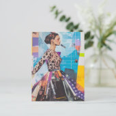 Fashion Collage Briefkaart (Staand voorkant)