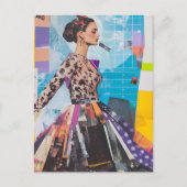 Fashion Collage Briefkaart (Voorkant)