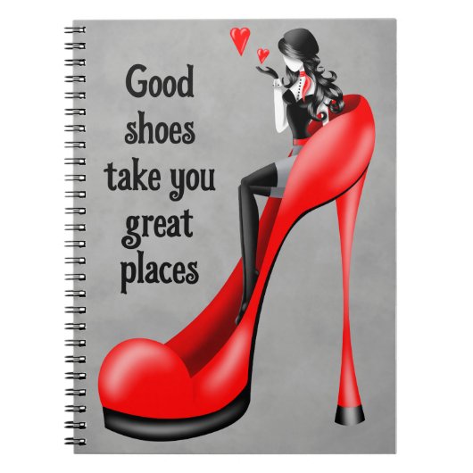 Fashion Diva in Stiletto  Notitieboek (Voorkant)