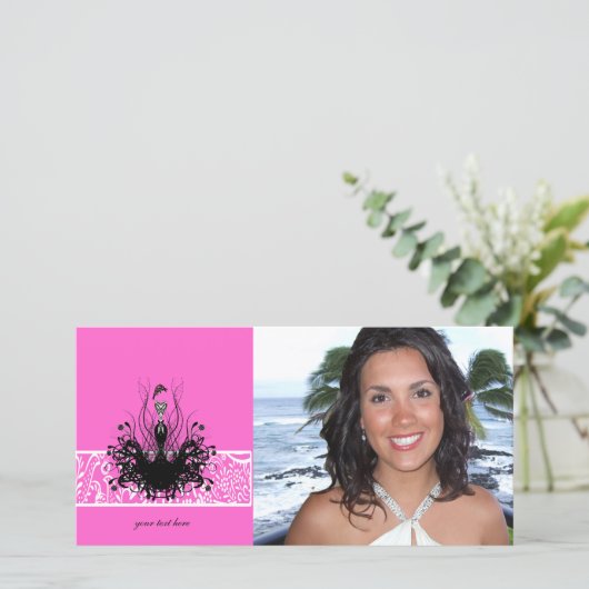 Fashion Diva-uitnodigingen, flyers en stickers (Staand voorkant)