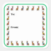 Fashion Forward Jackalope Sticker (Voorkant)