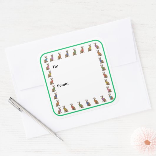 Fashion Forward Jackalope Sticker (Envelop)