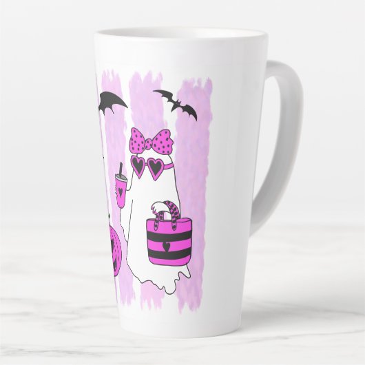 Fashion Ghost Latte Mok (Rechterhoek)