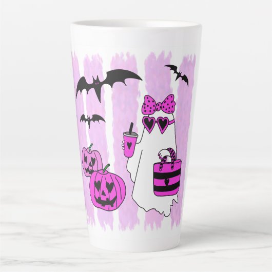 Fashion Ghost Latte Mok (Voorkant)