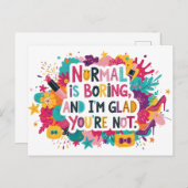 Fashion Glamour Makeup Statement Quote Design Briefkaart (Voorkant / Achterkant)