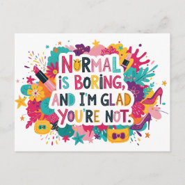 Fashion Glamour Makeup Statement Quote Design Briefkaart