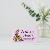 Fashion Hunter Business Card Visitekaartje (Staand voorkant)