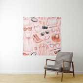 Fashion illustrations. Seamless pattern Wandkleed (In situ)