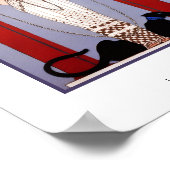 Fashion Lady with Black Panther George Barbier Poster (Hoek)