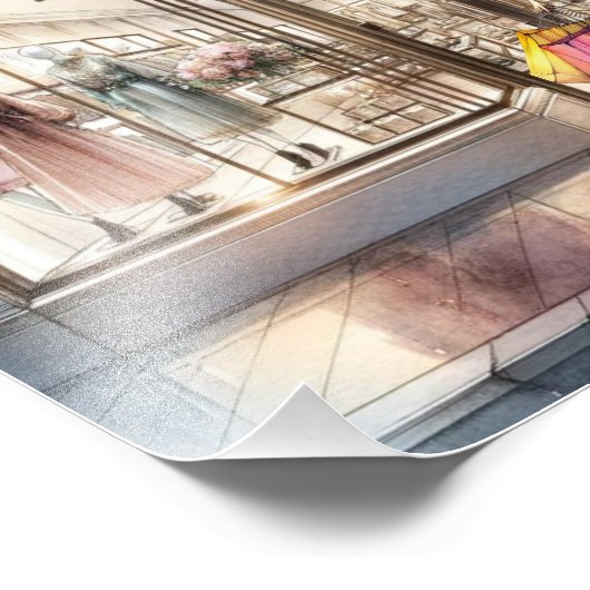 FASHION. Lokaal winkelen Foto Afdruk (Hoek)