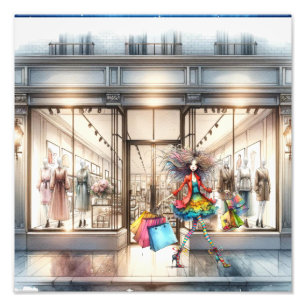 FASHION. Lokaal winkelen Foto Afdruk