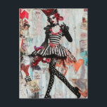 Fashion Mixed Media Collage Briefkaart<br><div class="desc">Digital art by Angelandspot  © 2025</div>