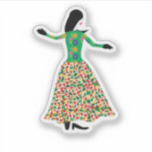 Fashion Model 01 Sticker (Voorkant)