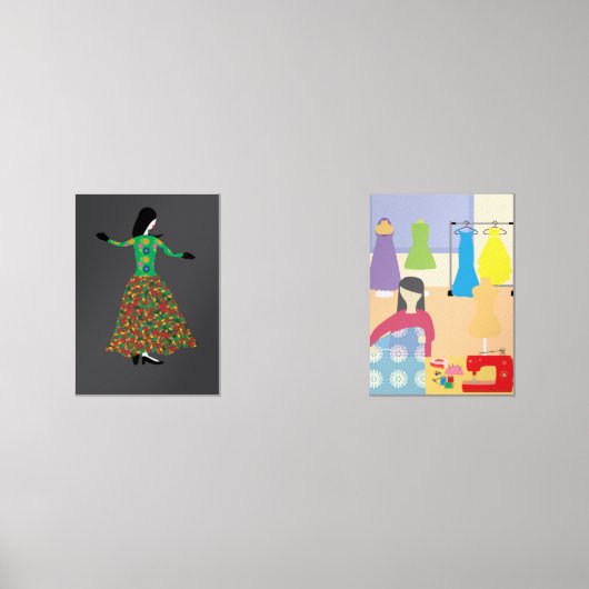 Fashion Muurkunst Sets (Voorkant)