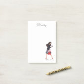Fashion notepad girl boss- Fashion illustration Post-it® Notes (Op bureau)