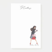 Fashion notepad girl boss- Fashion illustration Post-it® Notes (Voorkant)