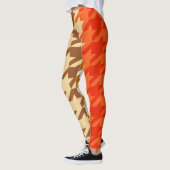 fashion orange geometric chic pattern leggings (Links)