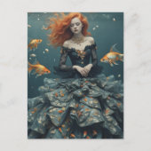 Fashion Photography With Goldfish Briefkaart (Voorkant)