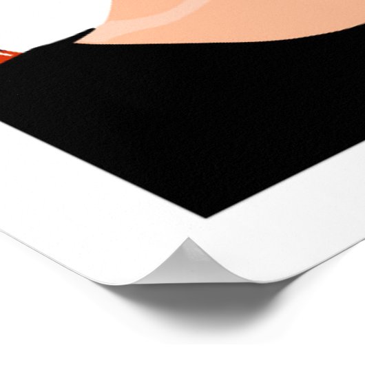 Fashion Poster, Female Art, Flat, Wall Art  Poster (Hoek)