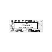 Fashion Salon SPA french eiffel tower Paris Zelfinktende Stempel (Design)