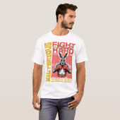 Fashion Style Kangaroo Boxing Fighter Art Design T-shirt (Voorkant volledig)