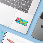 Fashion Team logo sticker (Laptop met iPhone)