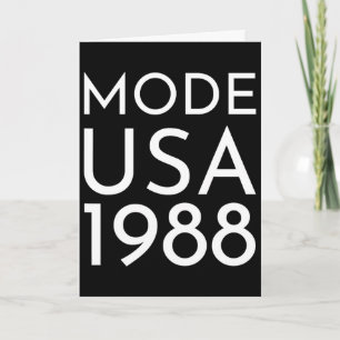 Fashion Usa 1988 M Tour Kaart