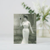 Fashionable 1900 briefkaart (Staand voorkant)