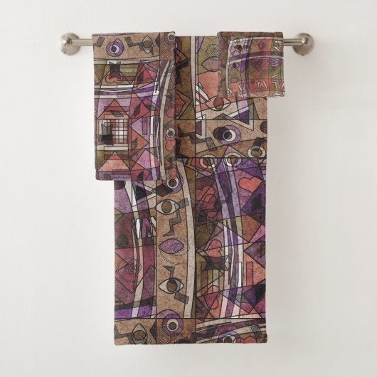 Fashionable African abstract tribal Bad Handdoek (Insitu)